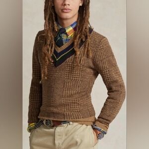 Polo by Ralph Lauren Men's Iconic Herringbone Wool Cricket Sweater